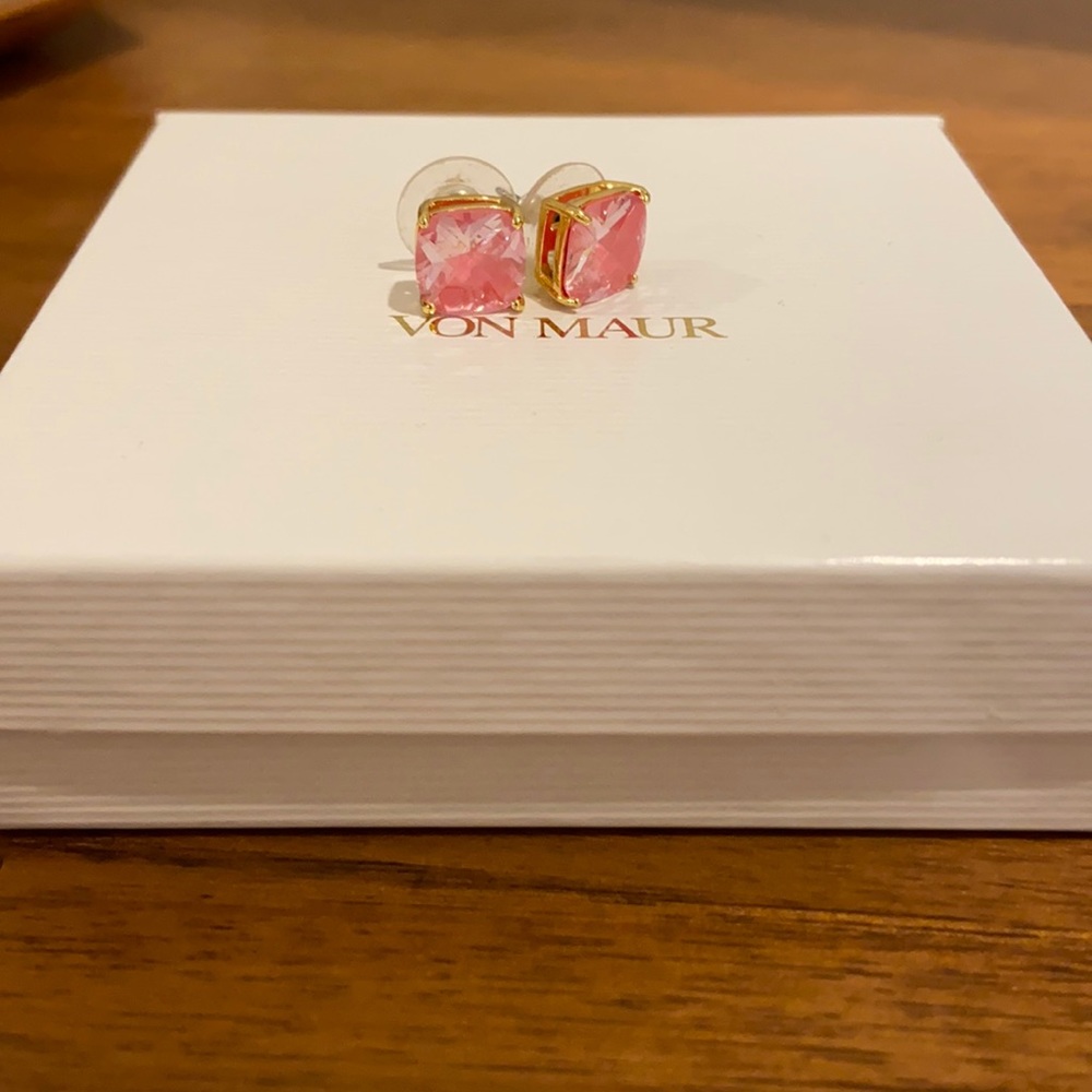 🥂kate spade pink earrings cushion square